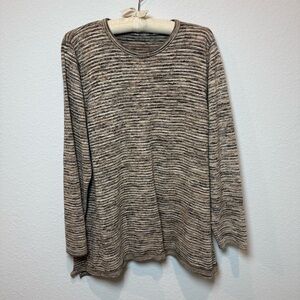 Eight Eight Eight Brown and Cream Striped Sweater